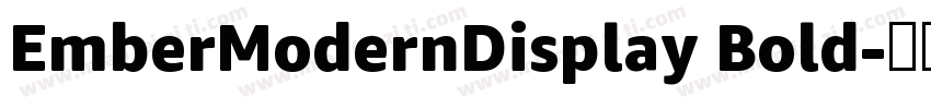 EmberModernDisplay Bold字体转换